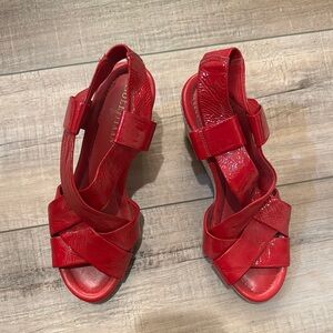 Cole Haan Women's Red Crisscross Sandals